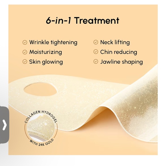BEST SELLER 24K Gold & Collagen Chin Lifting Mask NWT NIB - Picture 6 of 13